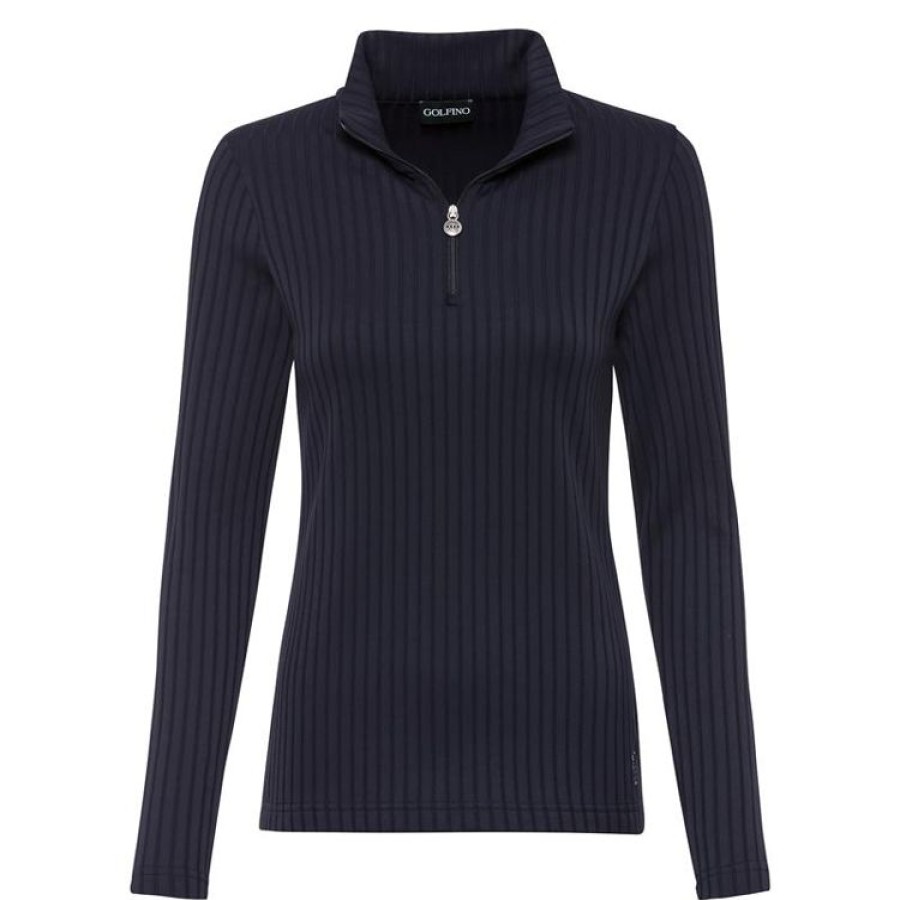 Golfino Jupes & Robes | Golfino - Pullover Slim Fit - Strech Navy