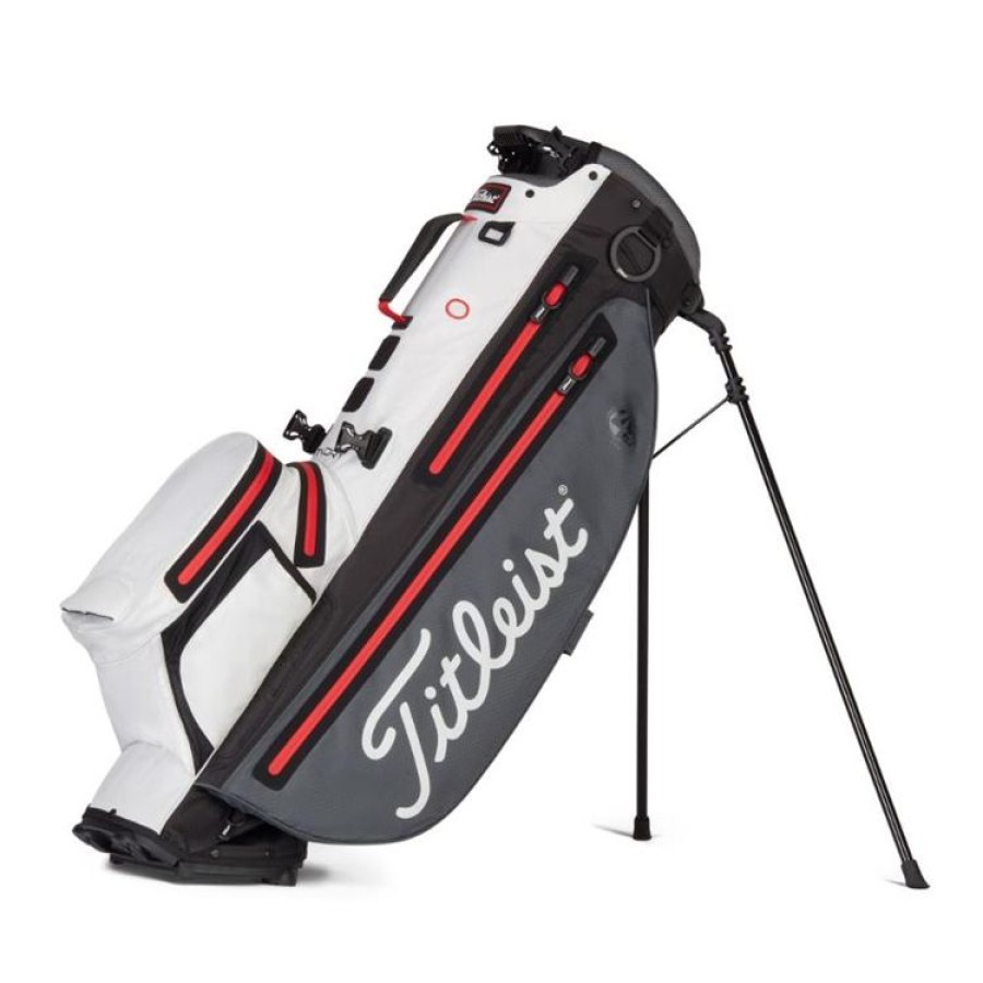 Titleist Sacs De Golf Trepied | Titleist - Sac Trepied Players 4+ Stadry - Gris Blanc Rouge