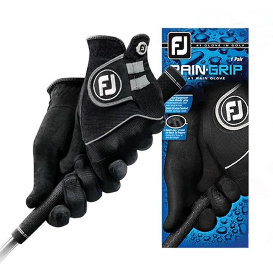 Footjoy Vetements De Pluie | Footjoy - Paire De Gants De Pluie - Noir