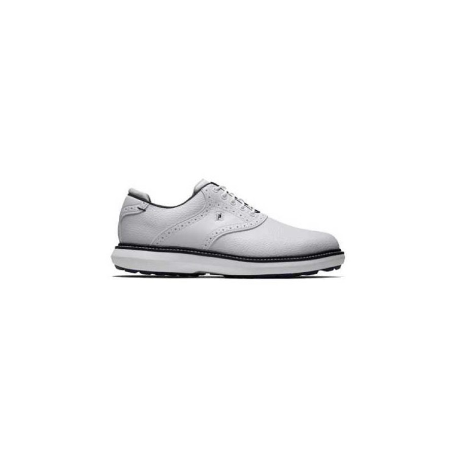 Footjoy Hommes | Footjoy - Chaussures Homme Traditions Sl - Blanc / Marine