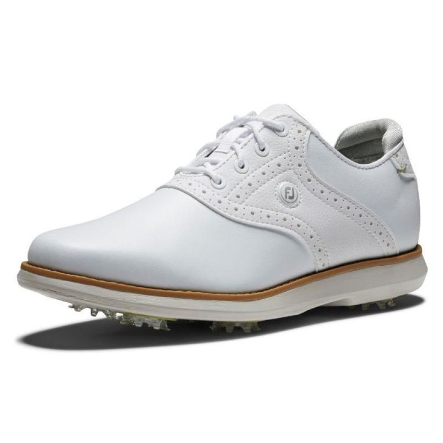 Footjoy Femmes | Footjoy - Chaussures Traditions Femme - Blanc/Blanc