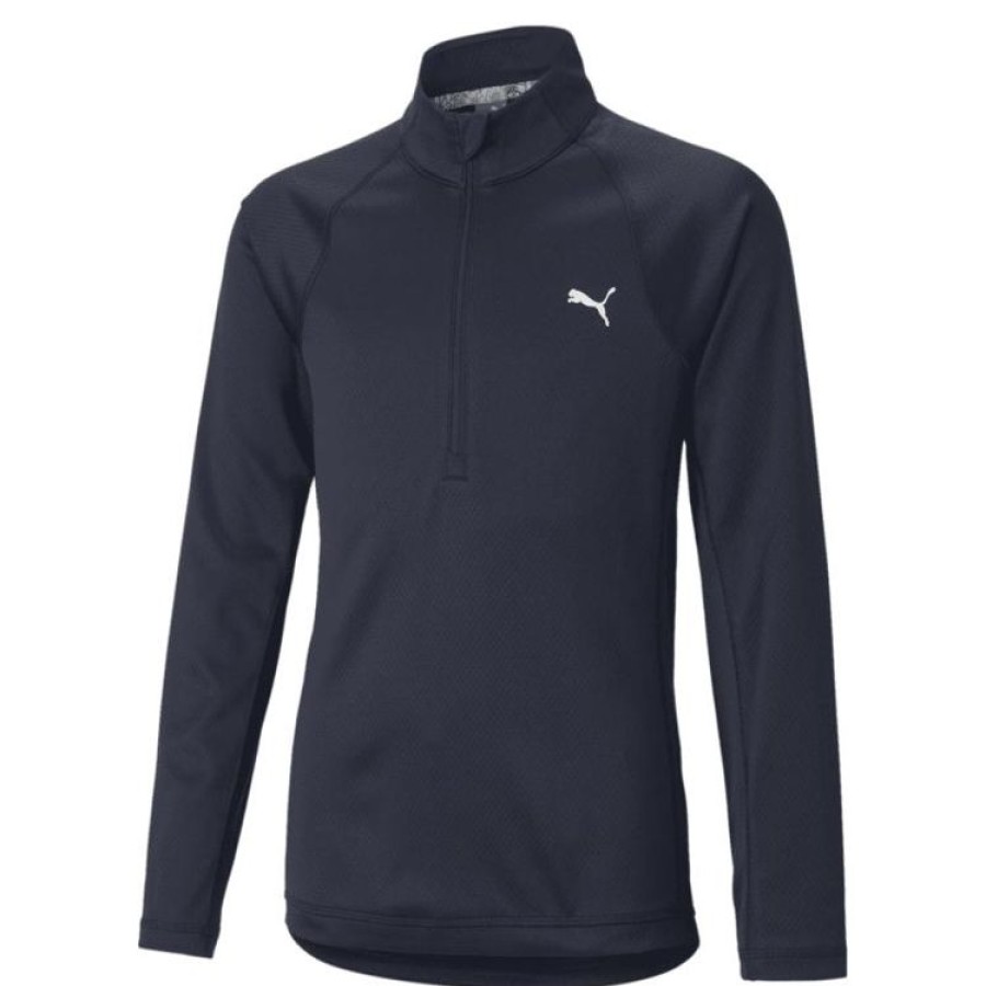 Puma Shorts & Bermudas | Puma Pull 1/4 Zip Fille - Bleu Marine