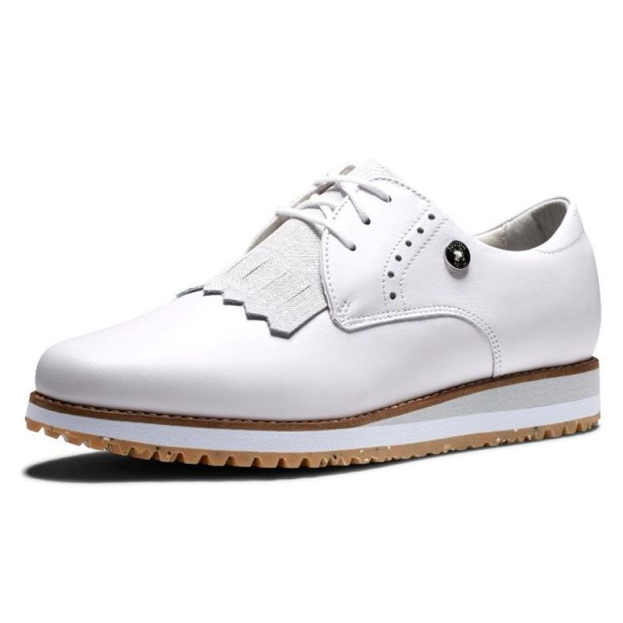 Footjoy Femmes | Footjoy - Chaussures Retro Sport Femme - Blanc-