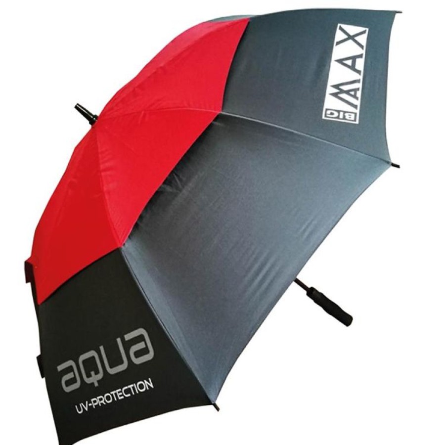 Bigmax Parapluies De Golf | Big Max - Parapluie Aqua Uv - Gris-Rouge