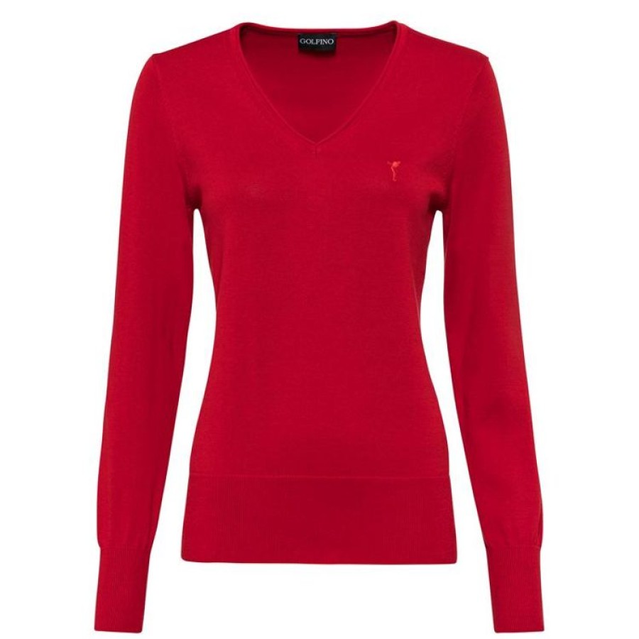 Golfino Jupes & Robes | Golfino - Pull Femme The Anita - Rouge