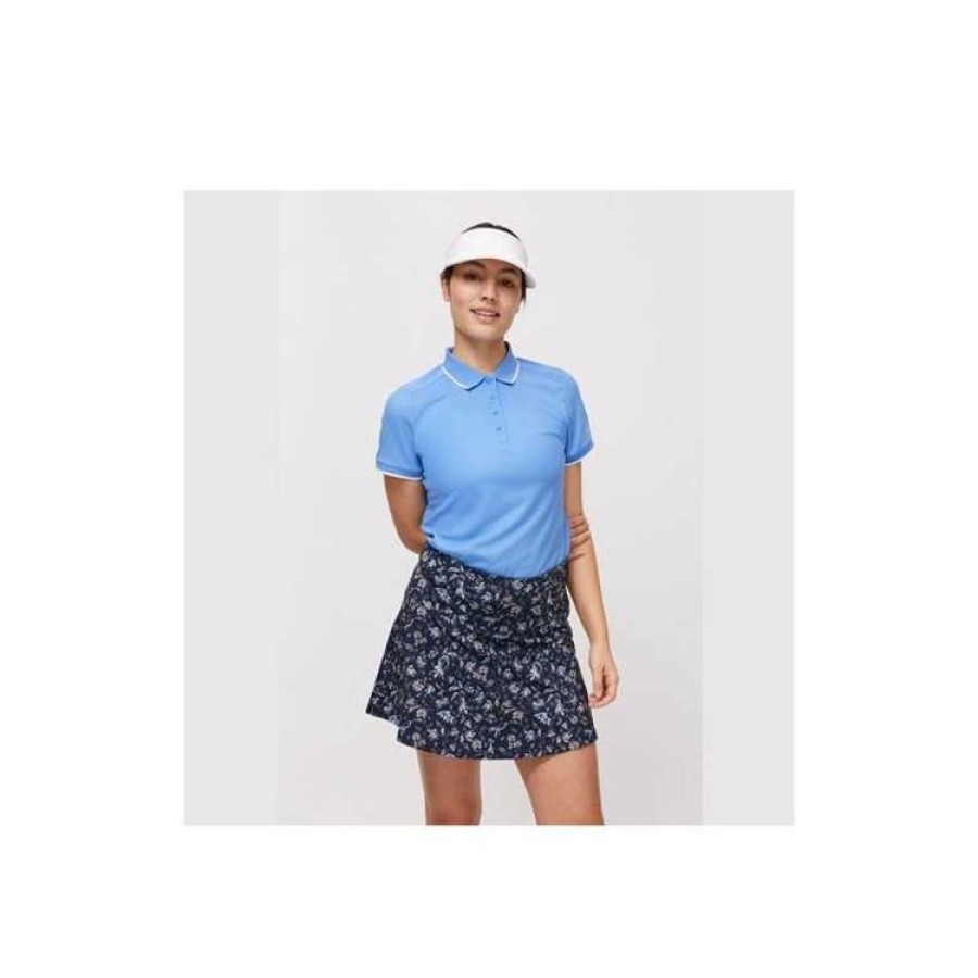 Rohnisch Shorts & Bermudas | Rohnisch - Jupe Amy Regular - Marine Motifs De Fleurs