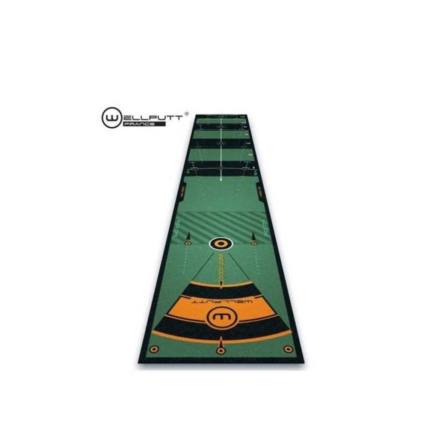 Wellputt Tapis De Practice De Golf | Wellputt - Tapis D'Entrainement 3 Metres - Vert