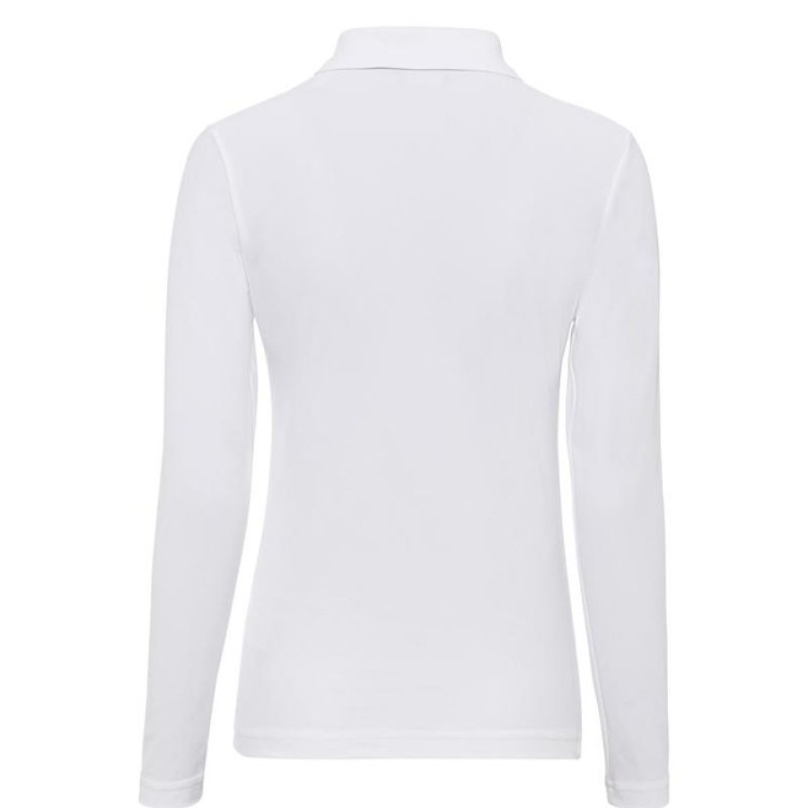 Golfino Pols | Golfino - Polo Manches Longues Femme - Blanc