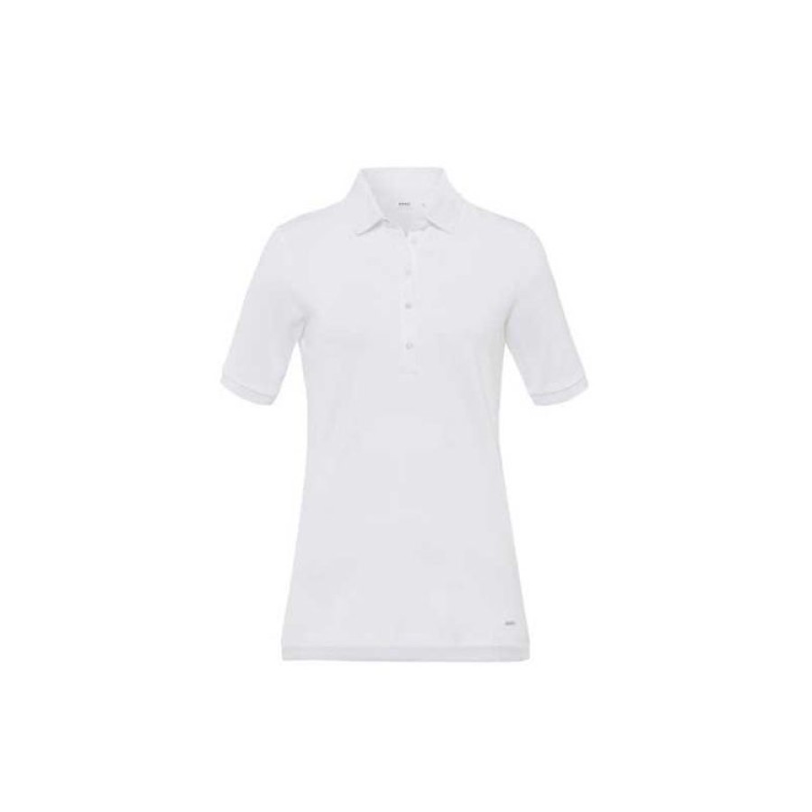 Brax Pols | Brax - Polo Cleo Manches Courtes Femme - Blanc