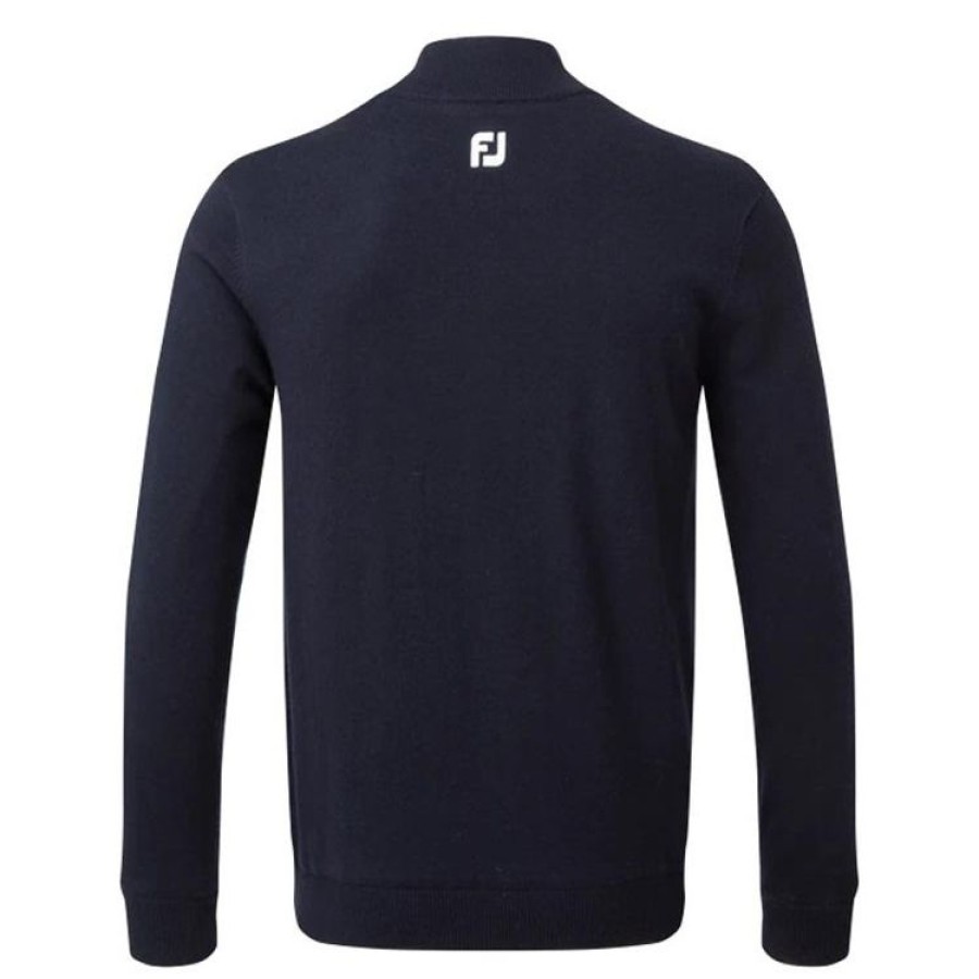 Footjoy Shorts & Bermudas | Footjoy - Pull En Laine Windstopper 1/2 Zip - Marine