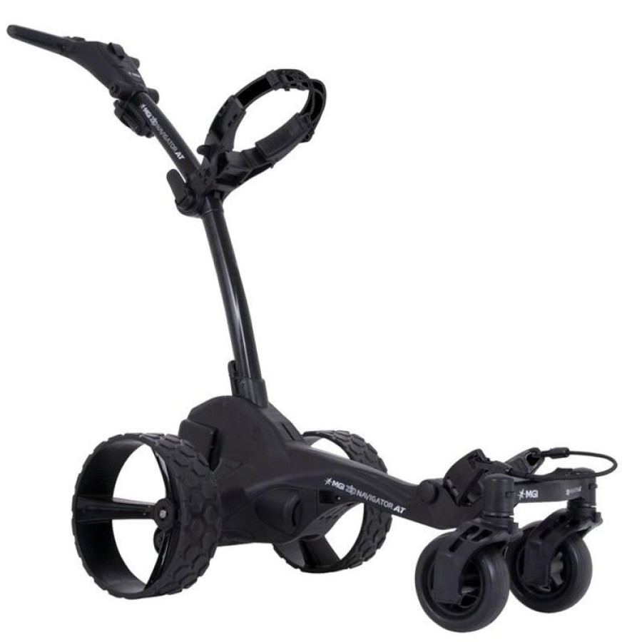 Mgi Chariots Electriques De Golf | Mgi - Chariot Electrique Zip Nav At - Noir Avec Telecommande