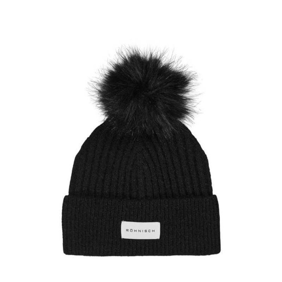 Rohnisch Bonnets & Bandeaux | Rohnisch Bonnet Pompom Rib Beanie