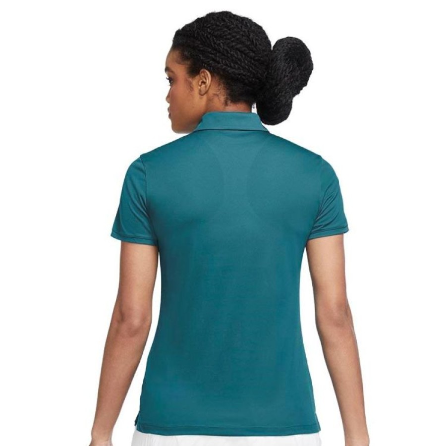 Nike Pols | Nike - Polo Dri Fit Victory Femme - Bleu-Blanc