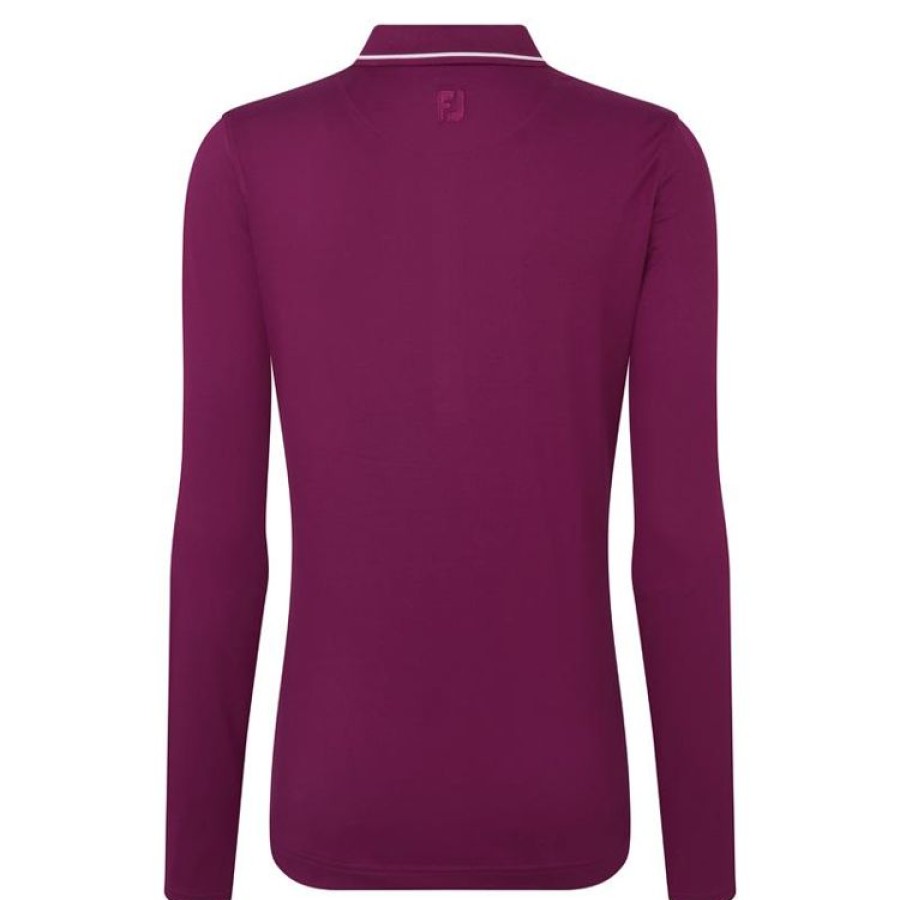 Footjoy Pols | Footjoy - Polo Manches Longues Thermal Femme - Prune