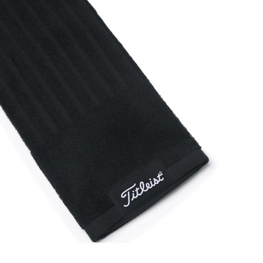 Titleist Serviettes De Golf | Titleist - Serviette Trifold - Noir