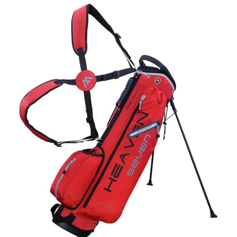 Bigmax Sacs De Golf Trepied | Big Max - Sac Trepied Heaven 7 - Rouge-Argent