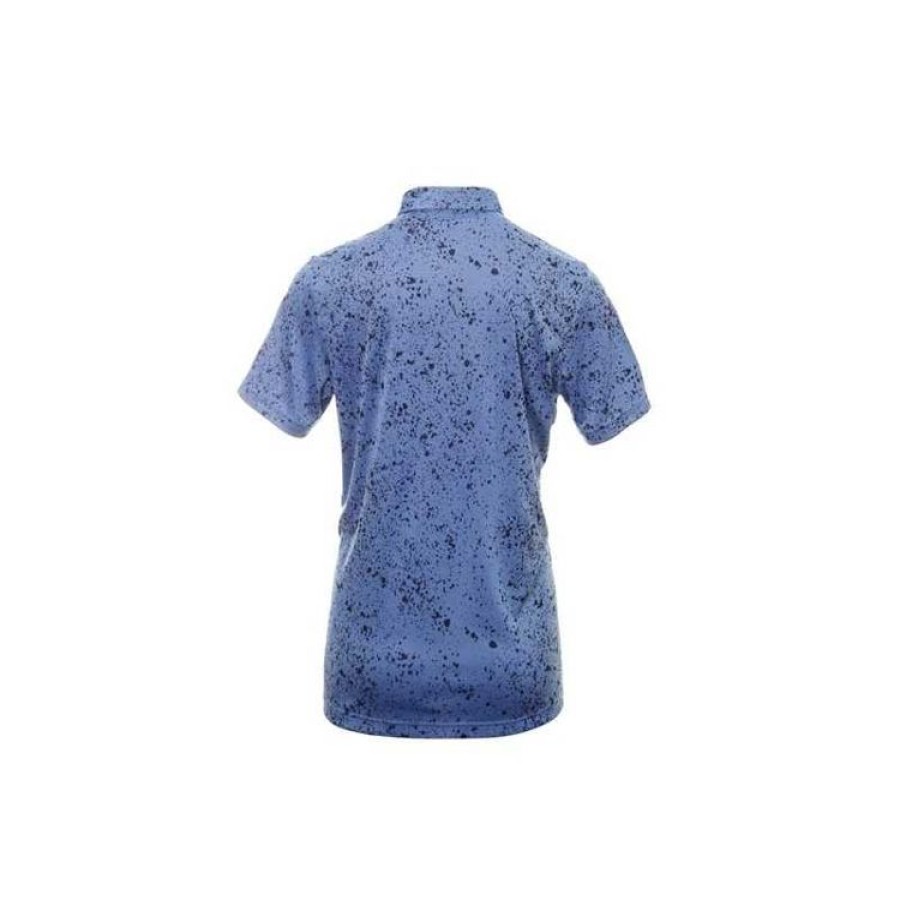 Adidas Polos | Adidas - Polo Homme Jacquard - Bleu Motif