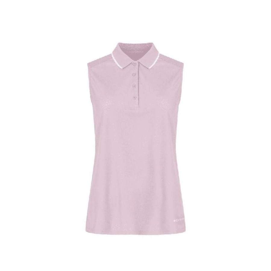 Rohnisch Pols | Rohnisch - Polo Sans Manches Miriam Structure Femme - Rose