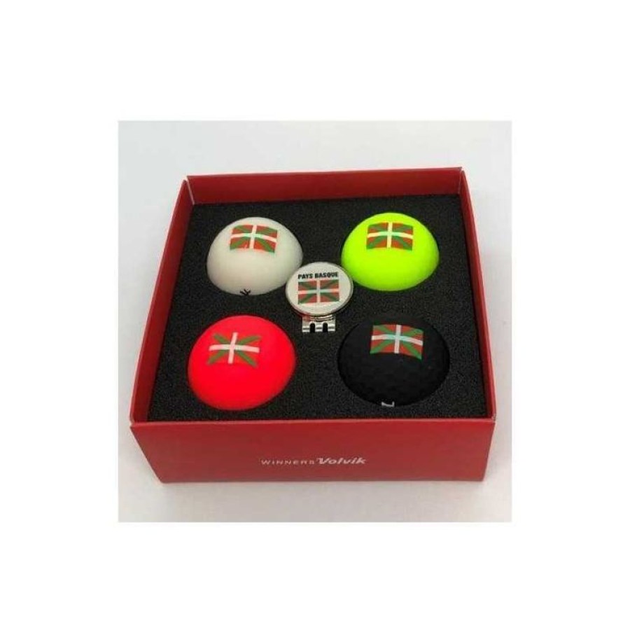 Volvik | Volvik - Coffret Basque (4 Balles +Ball Marker)