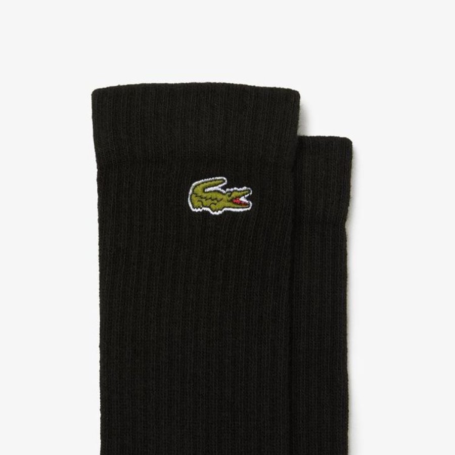 Lacoste Ceintures | Lacoste - Lot De 3 Paires De Chaussettes - Noir-Gris-Blanc