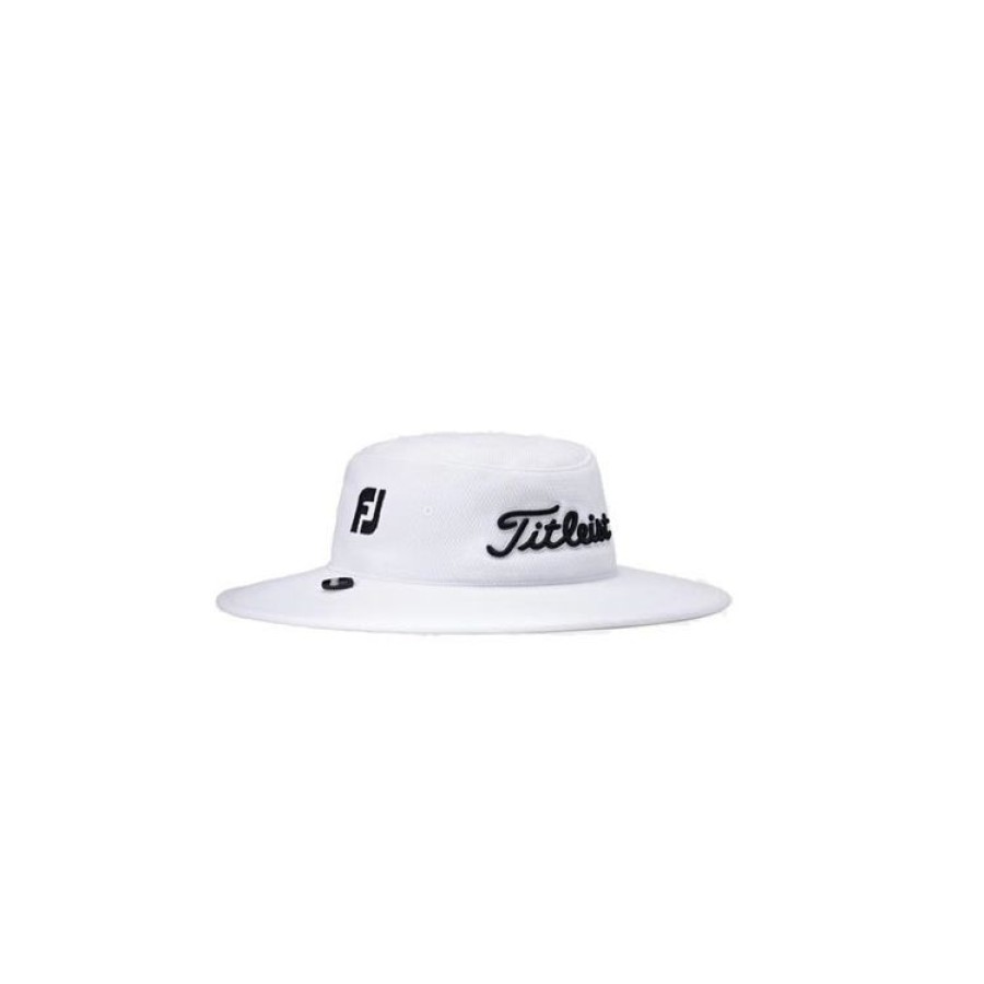 Titleist Casquettes & Visieres | Titleist - Chapeau Aussie - Blanc/Noir