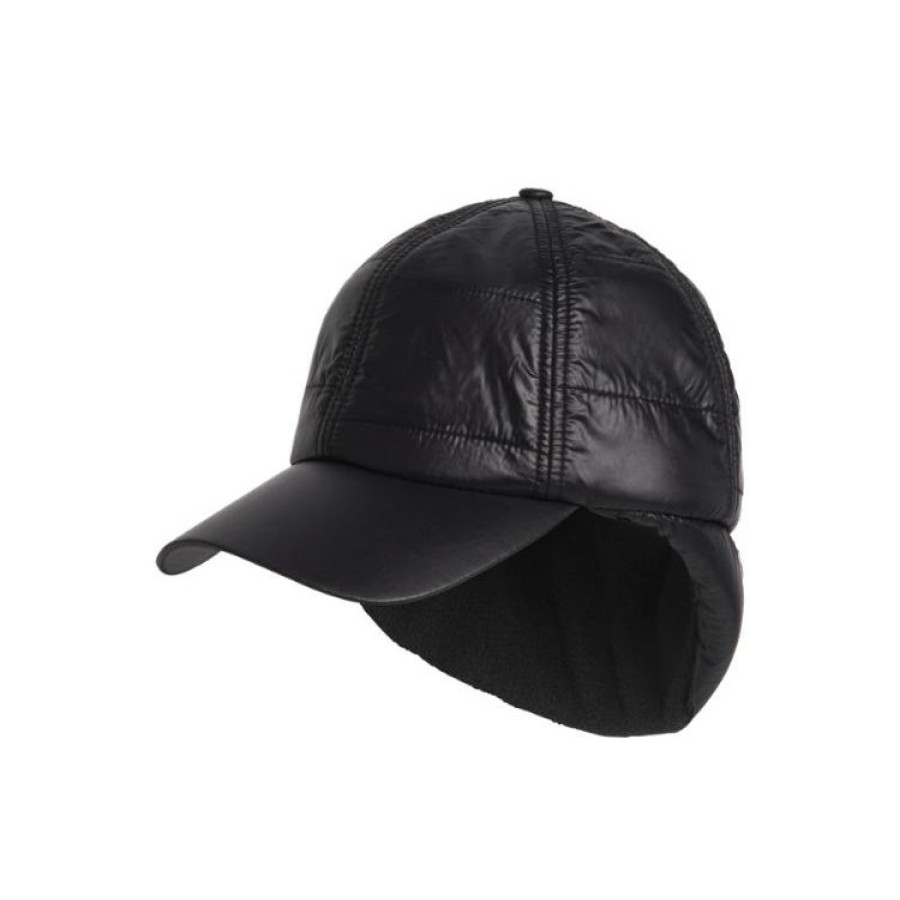 Rohnisch Casquettes & Visieres | Rohnisch - Casquette Hiver Quilted - Noir