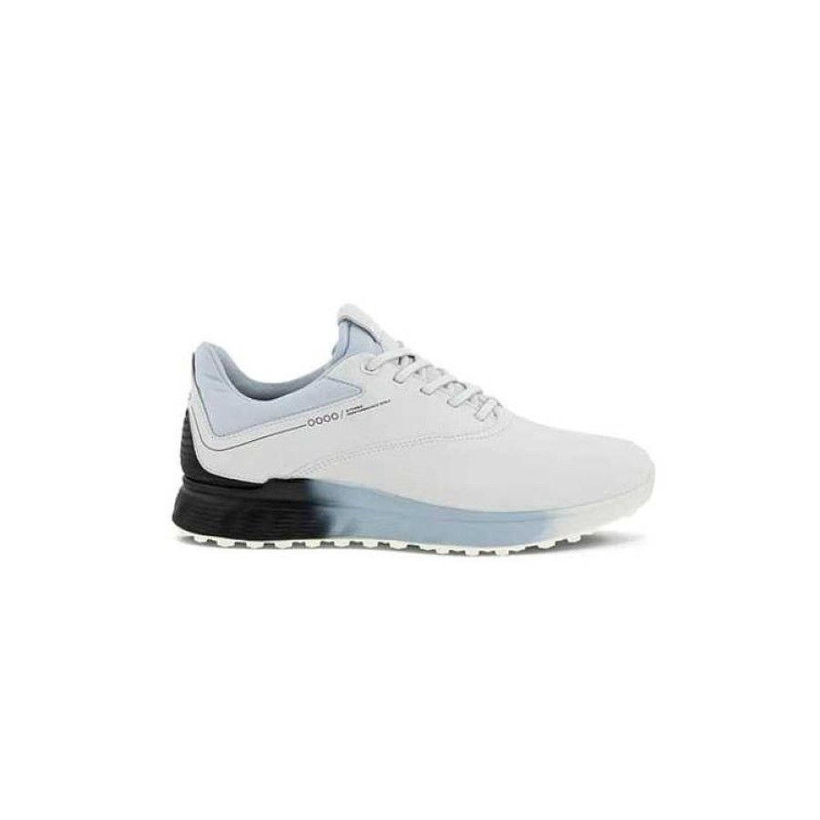 Ecco Hommes | Ecco - Chaussures Homme Golf S-Three -Blanc/Noir