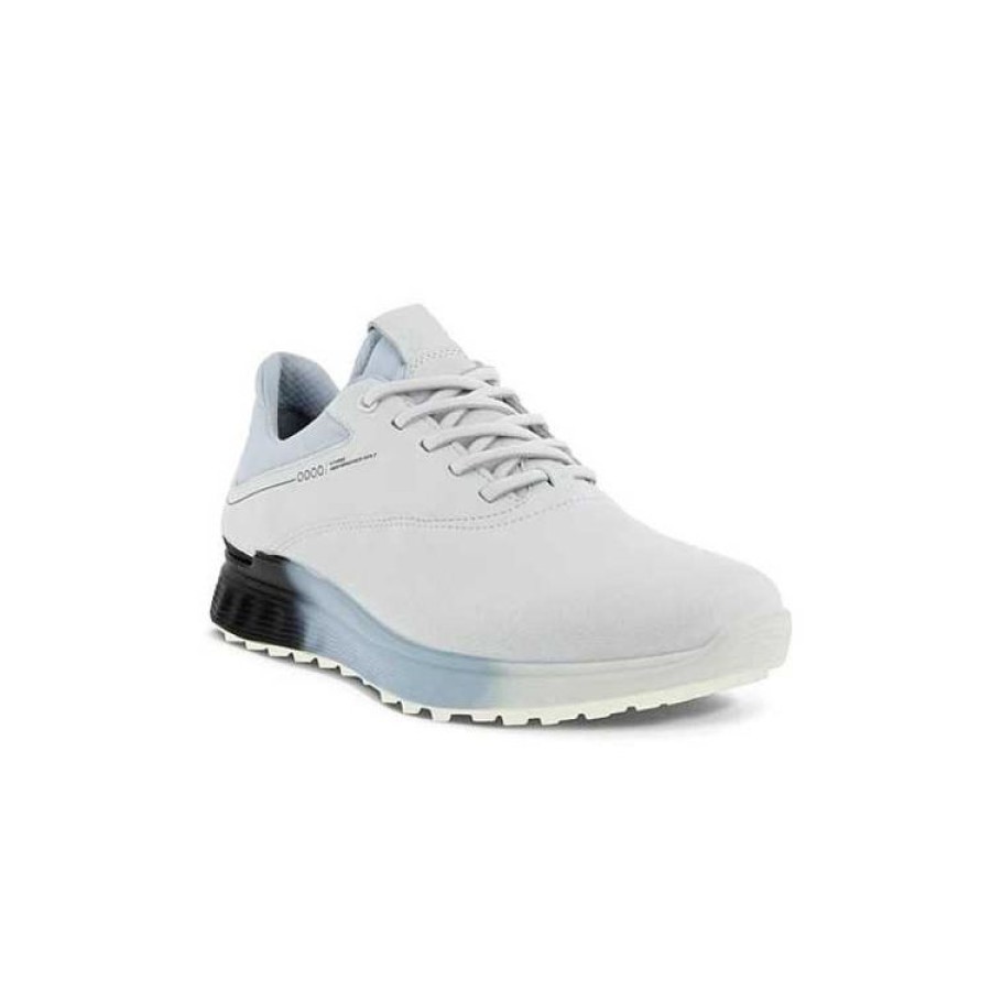 Ecco Hommes | Ecco - Chaussures Homme Golf S-Three -Blanc/Noir