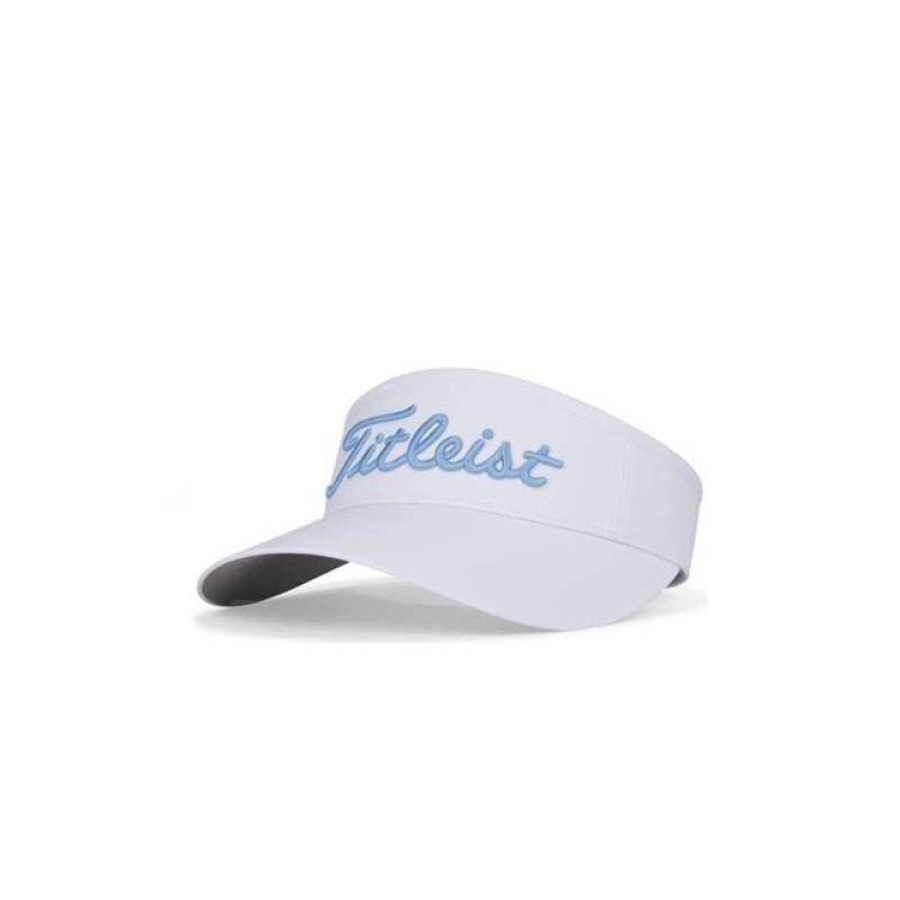 Titleist Casquettes & Visieres | Titleist - Visiere Femme Sundrop - Blanc/Bleu Ciel