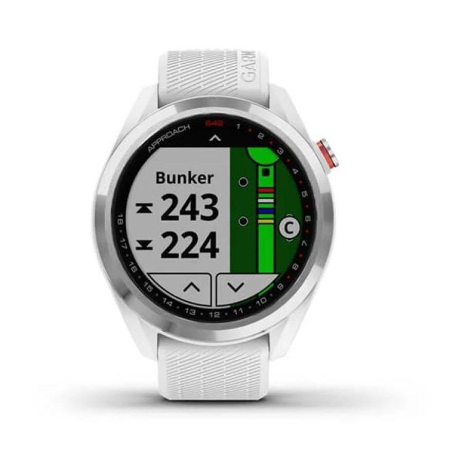 Garmin Montres Gps De Golf | Garmin - Montre Approach S42 - Blanc