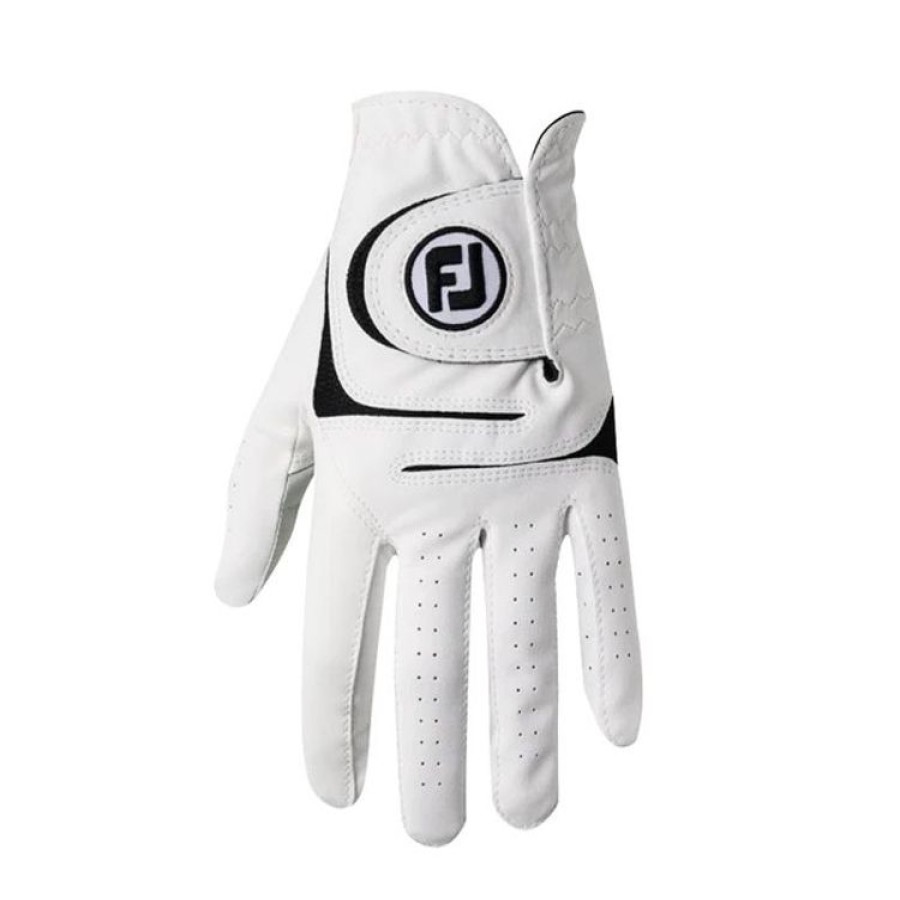 Footjoy Gants De Golf Droitiers | Footjoy - Gant Weathersof Homme Droitier - Blanc