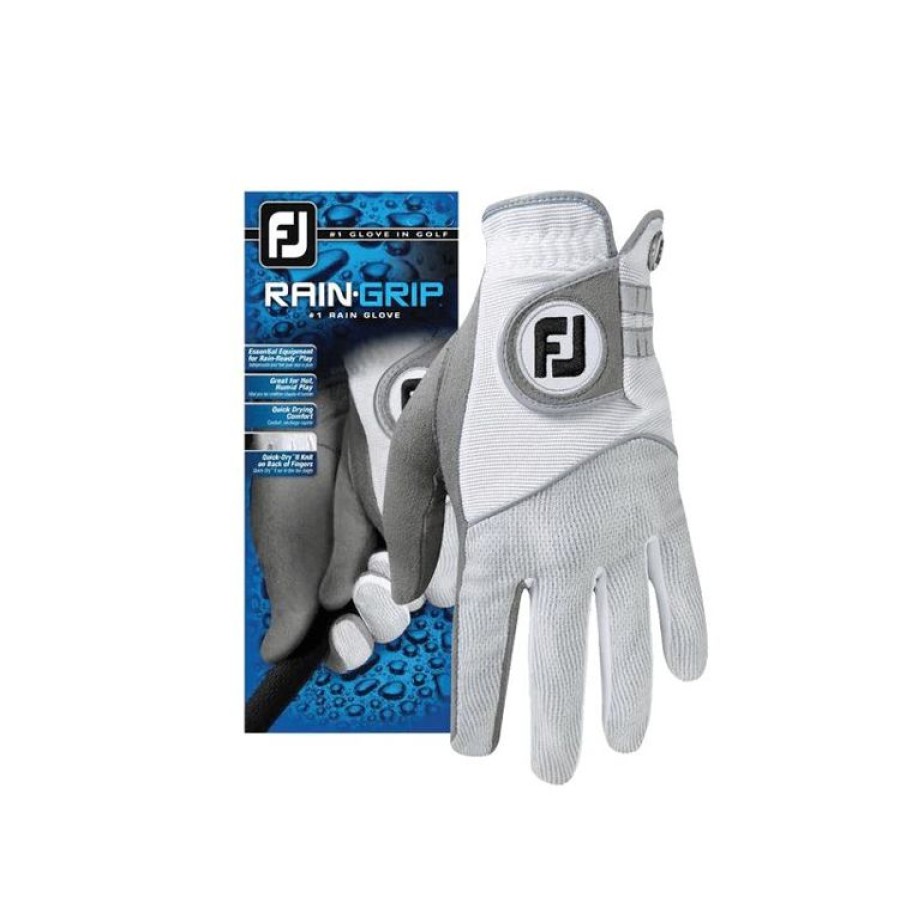 Footjoy Vestes & Blousons | Footjoy Gants Raingrip Llh Gry/Wht Ml Femme