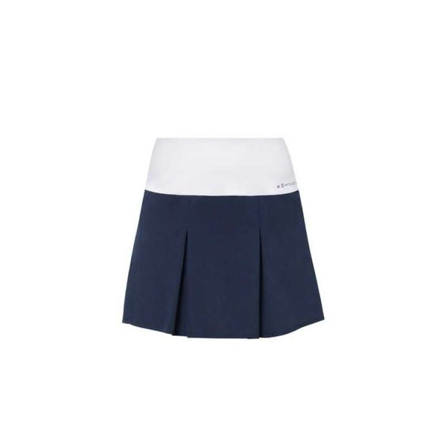 Rohnisch Shorts & Bermudas | Rohnisch - Jupe Plissee Aurora - Marine/Blanc