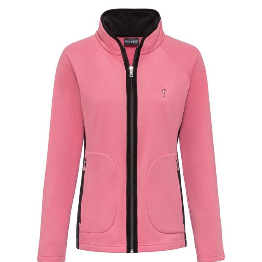 Golfino Gants De Golf Droitiers | Golfino - Veste Cool Island Fleece Femme - Rose