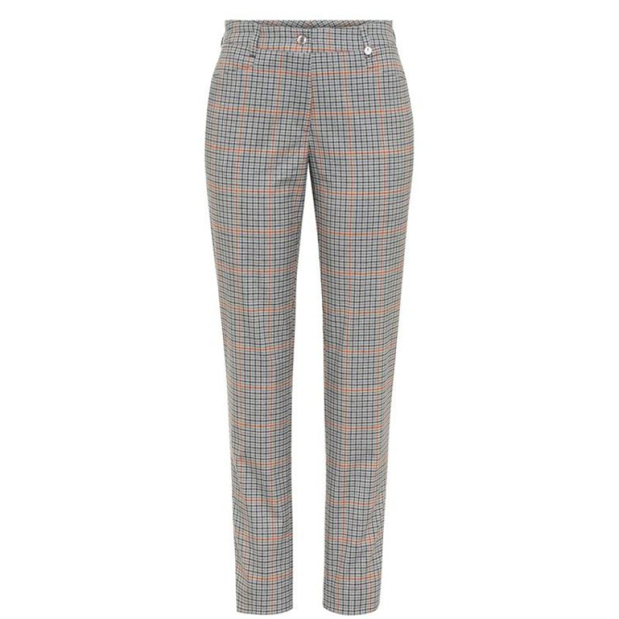 Golfino Gillets & Pulls | Golfino - Pantalon Scarlata Soft Femme - Mandarine