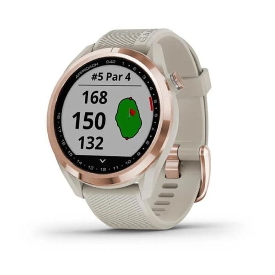 Garmin Montres Gps De Golf | Garmin - Montre Approach S42 - Gris/Or Rose