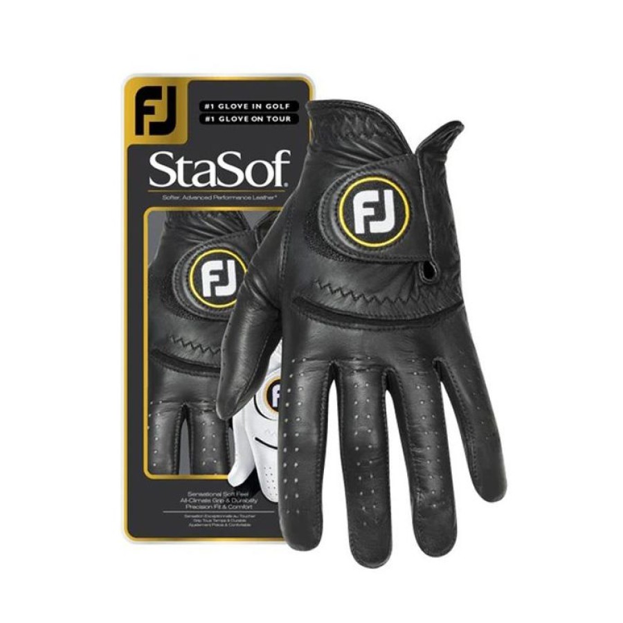 Footjoy Gants De Golf Droitiers | Footjoy- Gant Stasof Homme Droitier - Noir