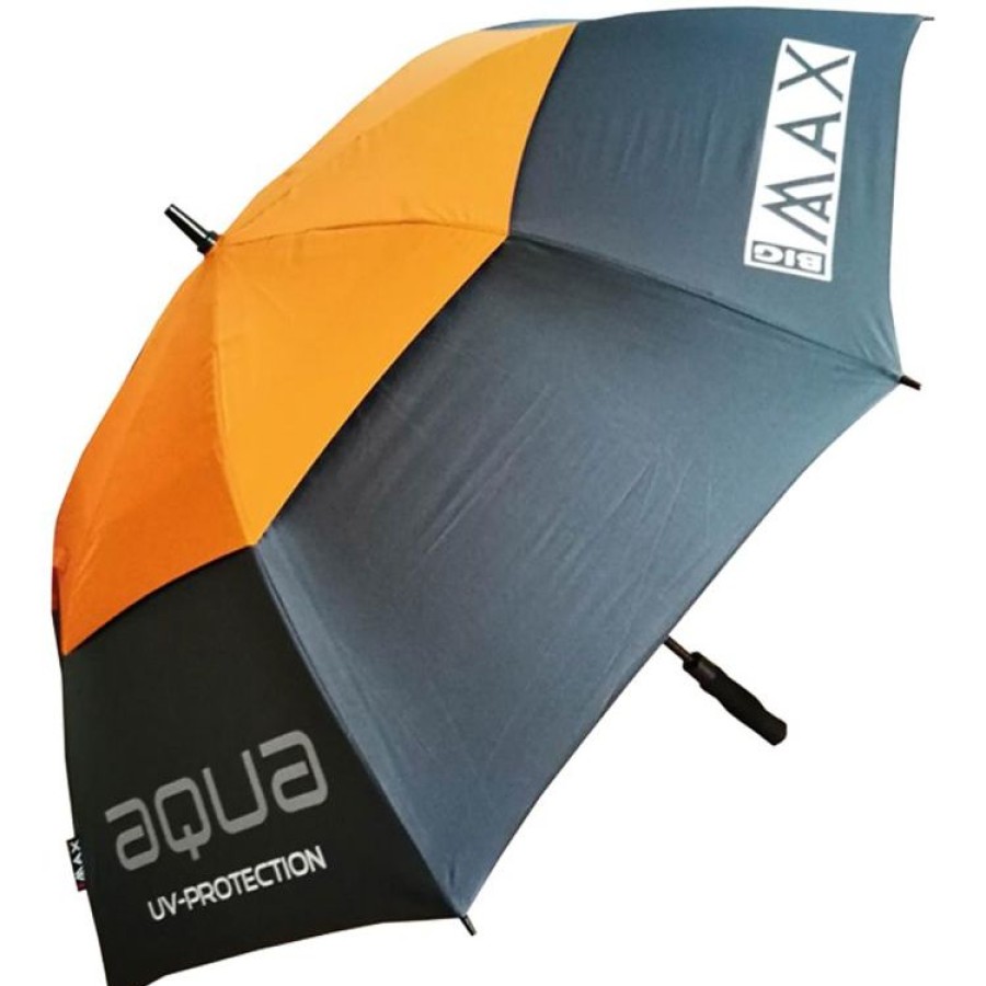 Bigmax Parapluies De Golf | Big Max - Parapluie Aqua Uv - Gris-Orange