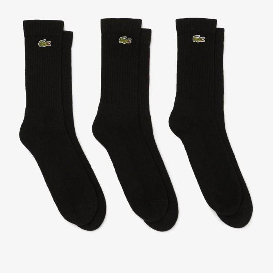 Lacoste Ceintures | Lacoste - Lot De 3 Paires De Chaussettes - Noir