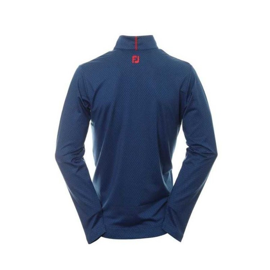 Footjoy Vestes & Blousons | Footjoy - Sweat Homme Chill Out - Bleu Imprime