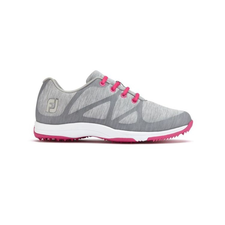 Footjoy Femmes | Footjoy- Leisure Spikeless Femme - Gris/Rose