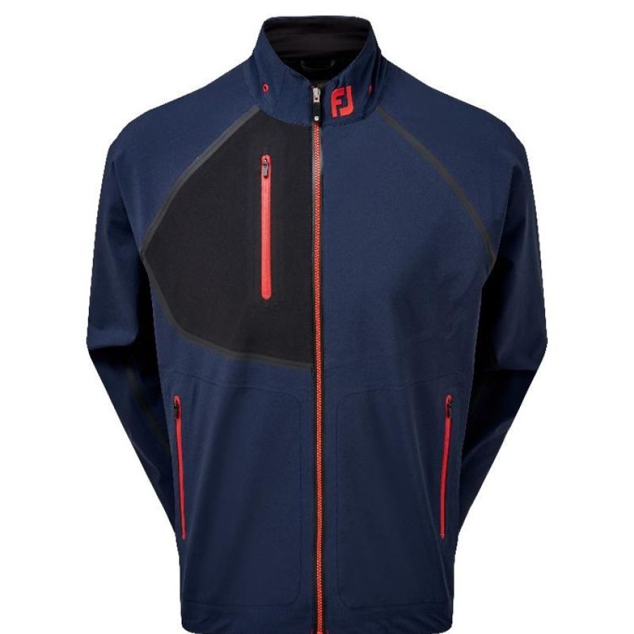 Footjoy Pulls | Footjoy - Veste Hydrotour - Marine/Noir/Orange