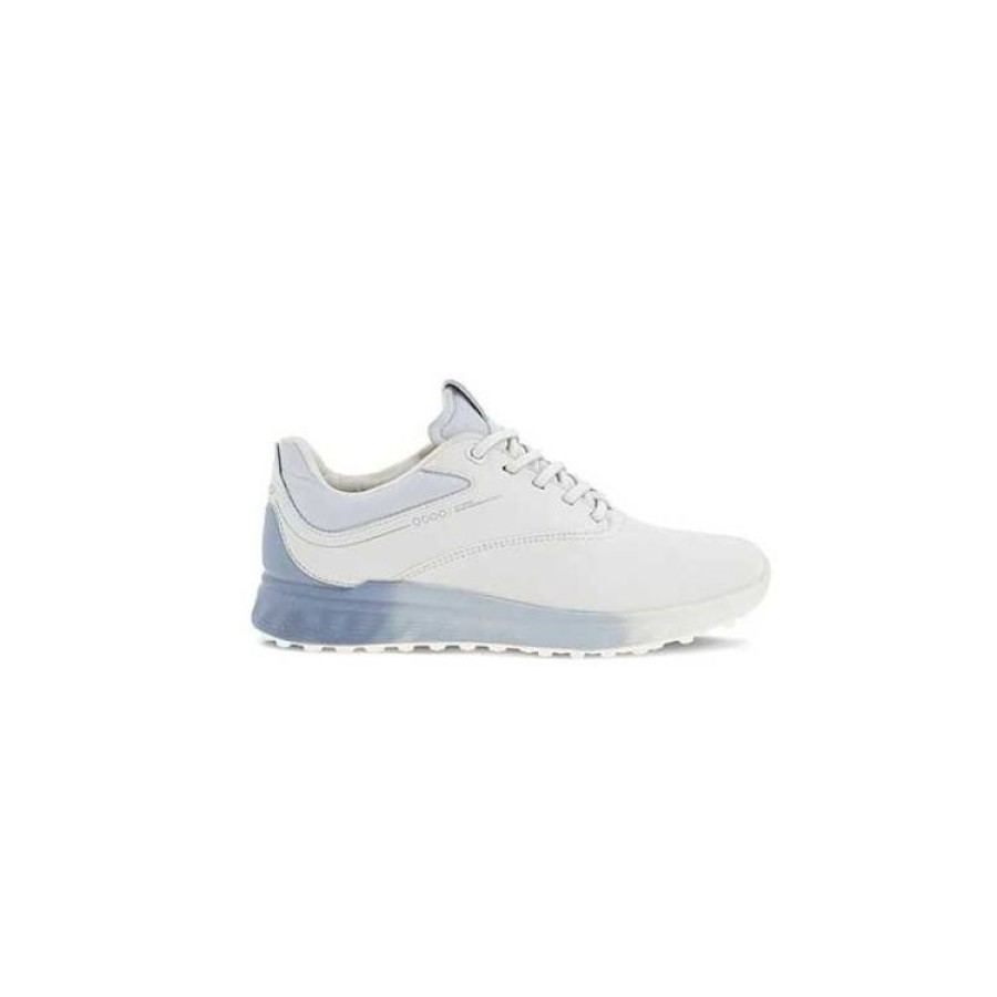 Ecco Femmes | Ecco - Chaussures Femme Golf S-Three - Blanc/Bleu