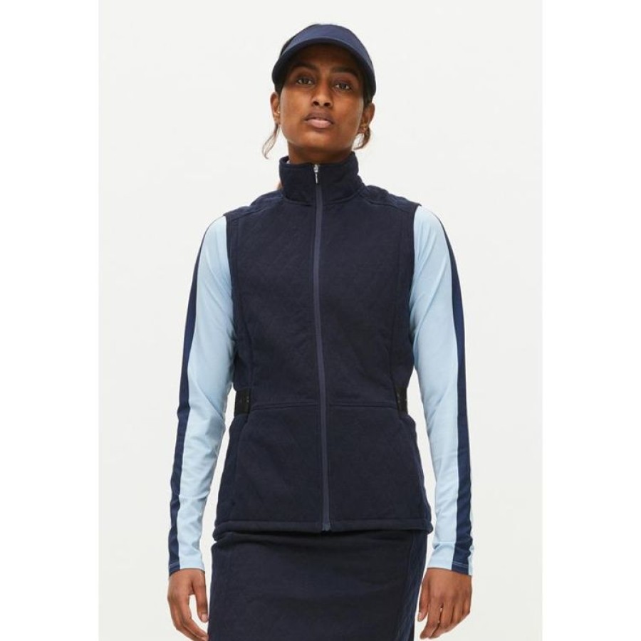 Rohnisch Gants De Golf Droitiers | Rohnisch - Veste Leah Sans Manches Femme - Marine