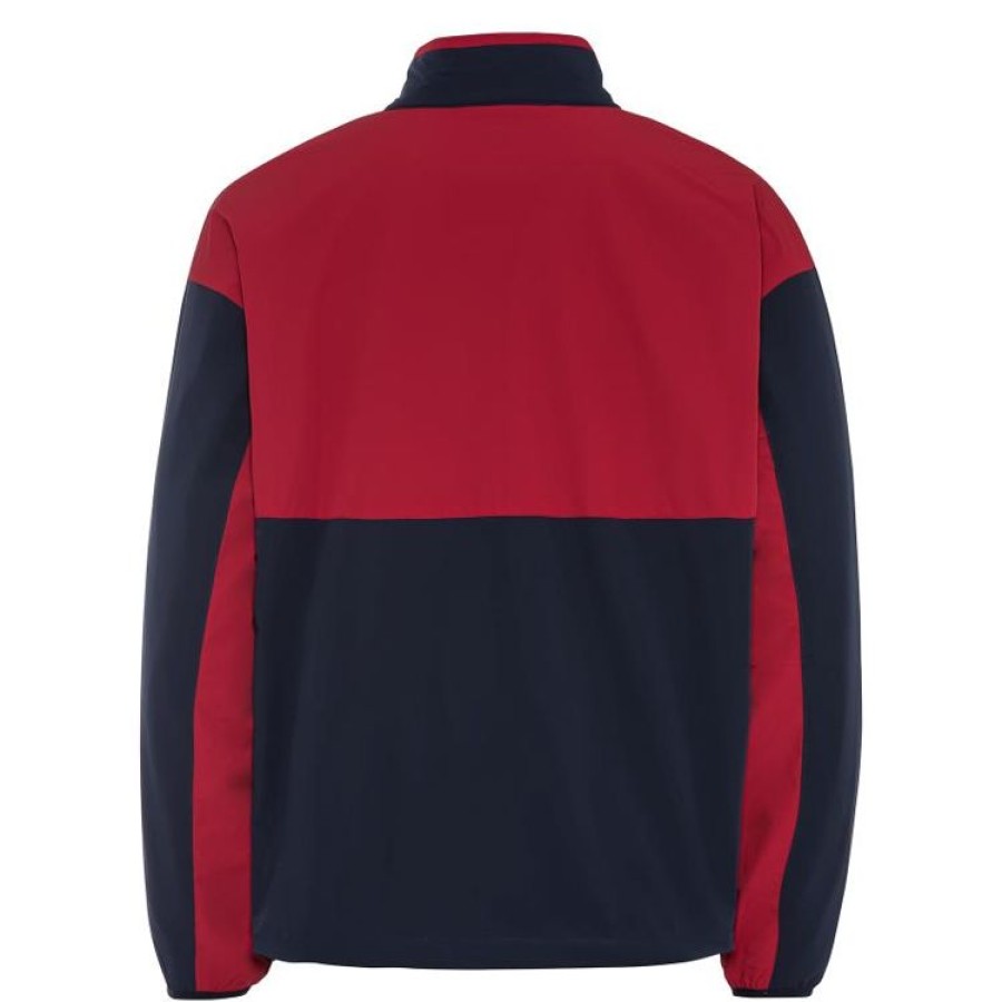 Golfino Shorts & Bermudas | Golfino - Pull Deperlant 1/4 Zip The Muirfield - Crimson