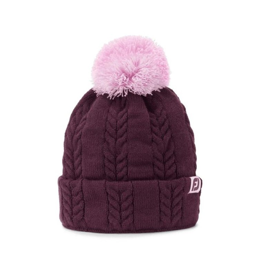 Footjoy Bonnets & Bandeaux | Footjoy - Bonnet Fj Knit Bobble Nv Mixte