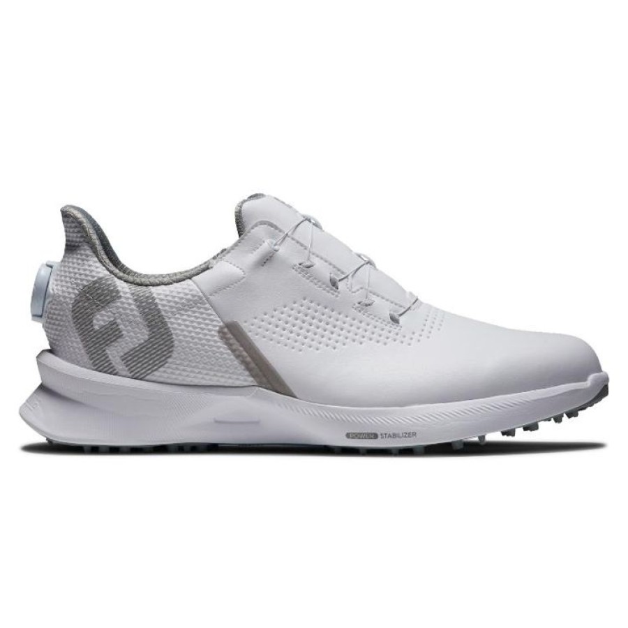 Footjoy Hommes | Footjoy - Chaussures Fuel Homme Boa - Blanc/Gris